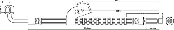 Motaquip VBH973 - Тормозной шланг autodnr.net