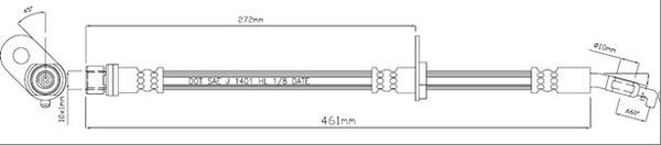 Motaquip VBJ278 - Тормозной шланг autodnr.net