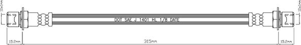 Motaquip VBJ538 - Тормозной шланг autodnr.net