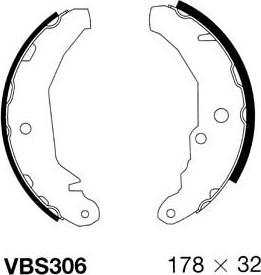 Motaquip VBS306 - Комплект гальм, барабанний механізм autocars.com.ua