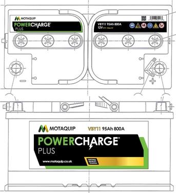 Motaquip VBY11 - Стартерна акумуляторна батарея, АКБ autocars.com.ua