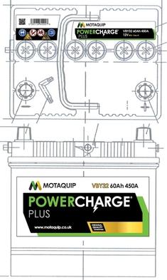 Motaquip VBY32 - Стартерная аккумуляторная батарея, АКБ autodnr.net