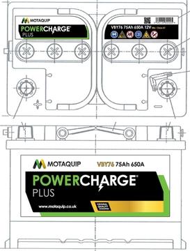 Motaquip VBY76 - Стартерна акумуляторна батарея, АКБ autocars.com.ua