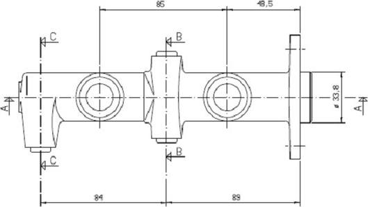 Motaquip VMC175 - Головний гальмівний циліндр autocars.com.ua