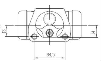 Motaquip VWC620 - Колісний гальмівний циліндр autocars.com.ua