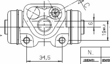 Motaquip VWC839 - Колісний гальмівний циліндр autocars.com.ua