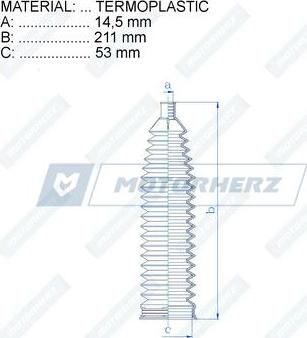 Motorherz RDZ0054MG - Пильник, рульове управління autocars.com.ua