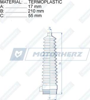 Motorherz RDZ0072MG - Пыльник, рулевое управление avtokuzovplus.com.ua