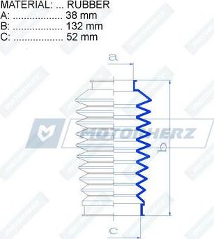 Motorherz RDZ0230MG - Пыльник, рулевое управление avtokuzovplus.com.ua