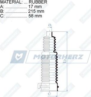 Motorherz RDZ0284MG - Пыльник, рулевое управление avtokuzovplus.com.ua