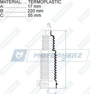 Motorherz RDZ0447MG - Пыльник, рулевое управление avtokuzovplus.com.ua