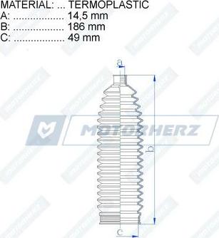 Motorherz RDZ0461MG - Пыльник, рулевое управление avtokuzovplus.com.ua