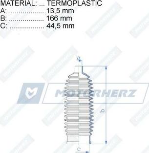 Motorherz RDZ0480MG - Пыльник, рулевое управление autodnr.net