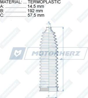 Motorherz RDZ0561MG - Пыльник, рулевое управление avtokuzovplus.com.ua