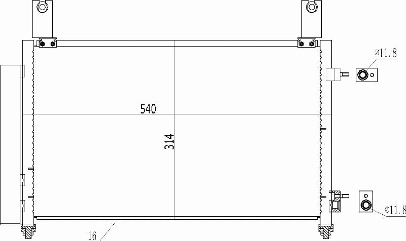 MOTRIO 8550509198 - Конденсатор, кондиціонер autocars.com.ua