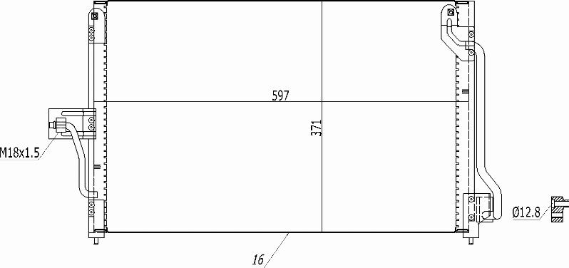 MOTRIO 8550509207 - Конденсатор, кондиціонер autocars.com.ua