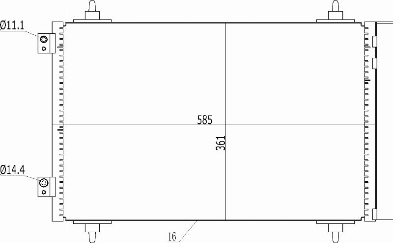 MOTRIO 8550509209 - Конденсатор, кондиціонер autocars.com.ua