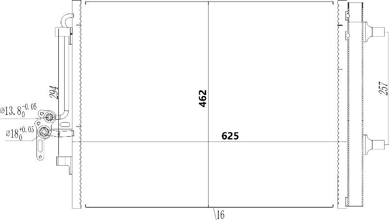 MOTRIO 8550509215 - Конденсатор, кондиціонер autocars.com.ua