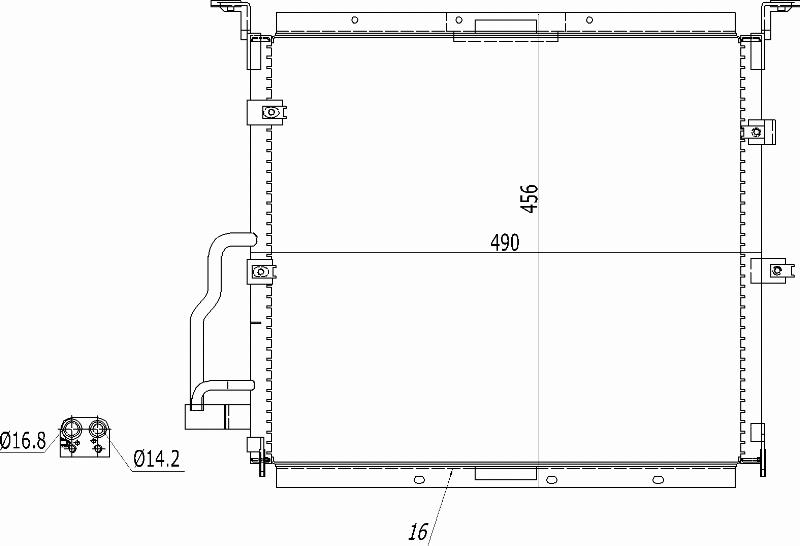 MOTRIO 8550509220 - Конденсатор, кондиціонер autocars.com.ua