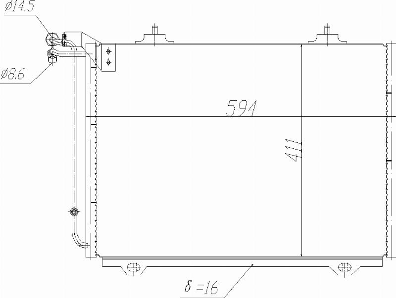 MOTRIO 8550509245 - Конденсатор, кондиціонер autocars.com.ua