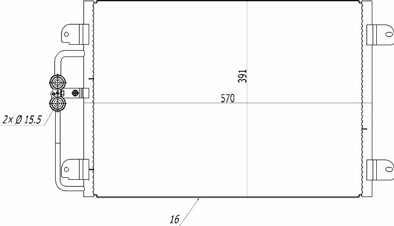 MOTRIO 8550509262 - Конденсатор, кондиціонер autocars.com.ua