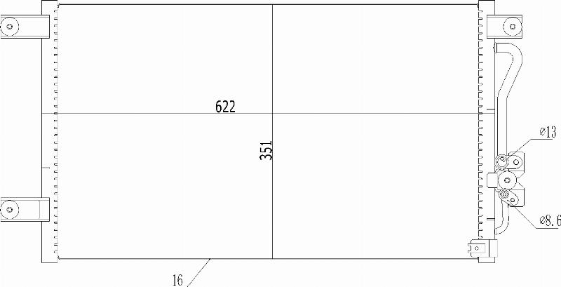 MOTRIO 8550509266 - Конденсатор, кондиціонер autocars.com.ua