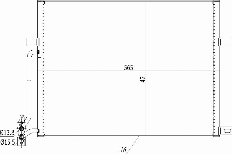 MOTRIO 8550509268 - Конденсатор, кондиціонер autocars.com.ua