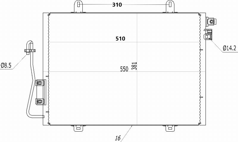 MOTRIO 8550509276 - Конденсатор, кондиціонер autocars.com.ua