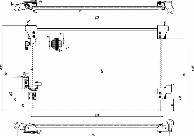 MOTRIO 8550509287 - Конденсатор, кондиціонер autocars.com.ua