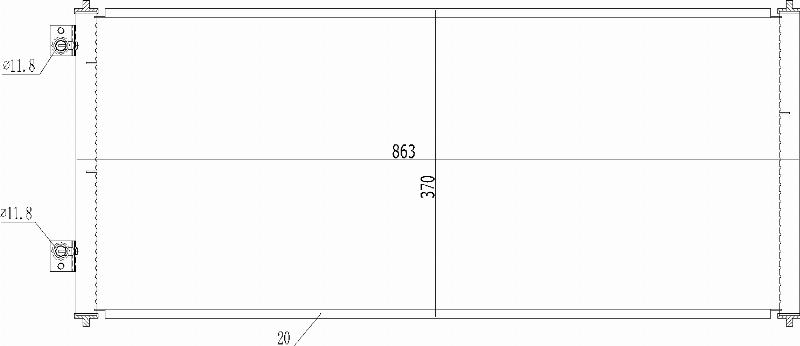 MOTRIO 8550509323 - Конденсатор, кондиціонер autocars.com.ua