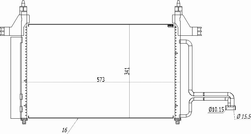 MOTRIO 8550509350 - Конденсатор, кондиціонер autocars.com.ua
