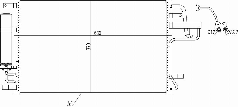 MOTRIO 8550509398 - Конденсатор, кондиціонер autocars.com.ua