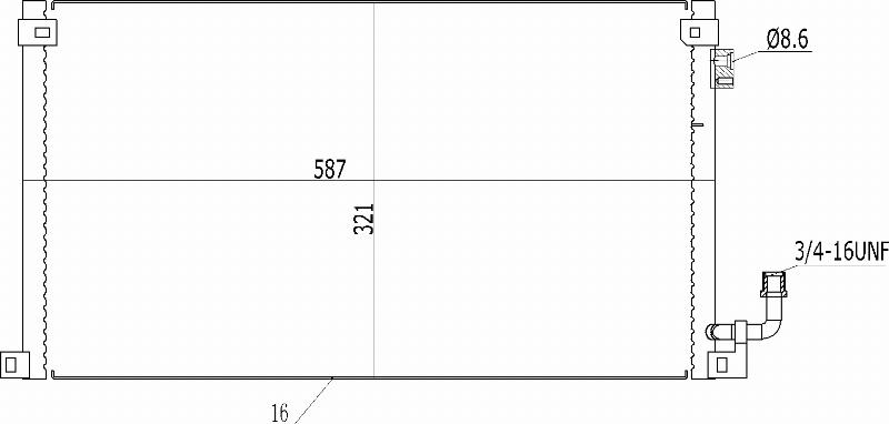 MOTRIO 8550509407 - Конденсатор, кондиціонер autocars.com.ua