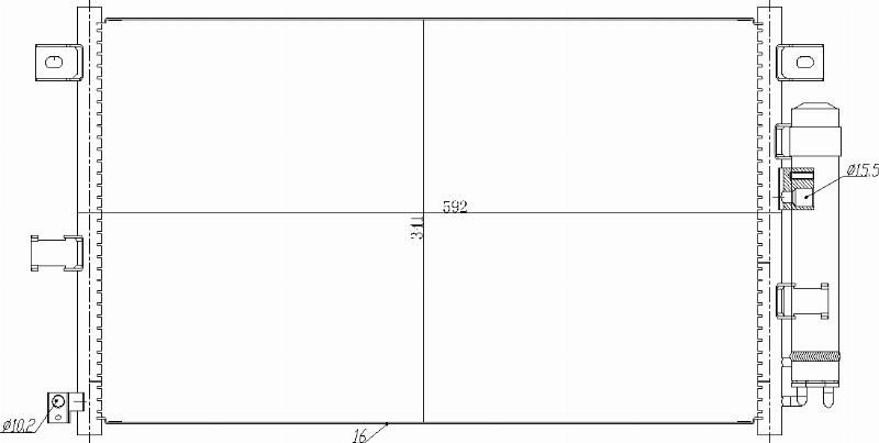 MOTRIO 8550509413 - Конденсатор, кондиціонер autocars.com.ua