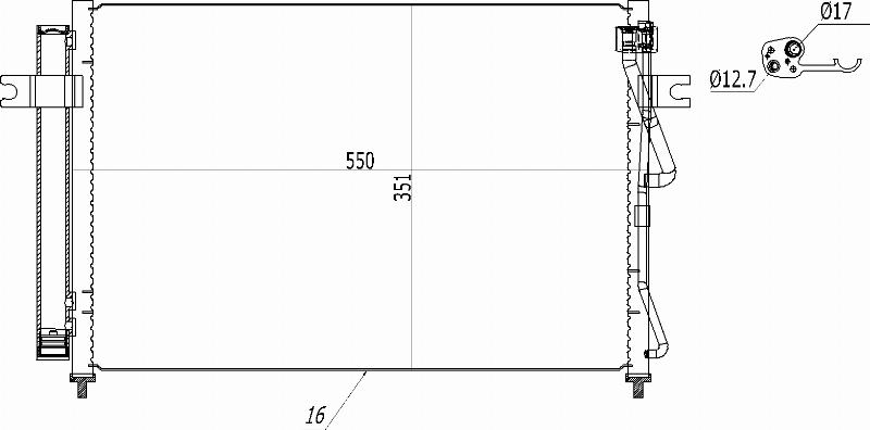 MOTRIO 8550509432 - Конденсатор, кондиціонер autocars.com.ua