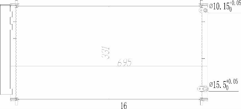 MOTRIO 8550509438 - Конденсатор, кондиціонер autocars.com.ua