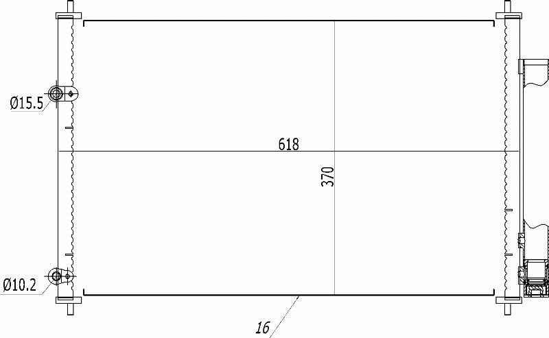 MOTRIO 8550509439 - Конденсатор, кондиціонер autocars.com.ua