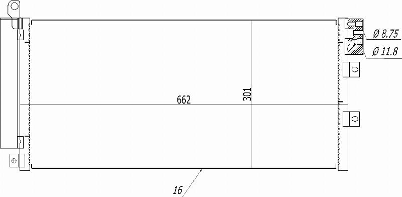 MOTRIO 8550509445 - Конденсатор, кондиціонер autocars.com.ua