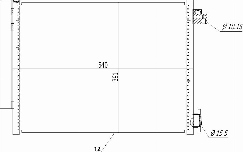 MOTRIO 8550509457 - Конденсатор, кондиціонер autocars.com.ua