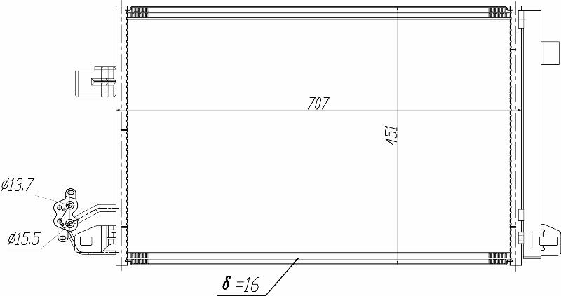 MOTRIO 8550509465 - Конденсатор, кондиціонер autocars.com.ua