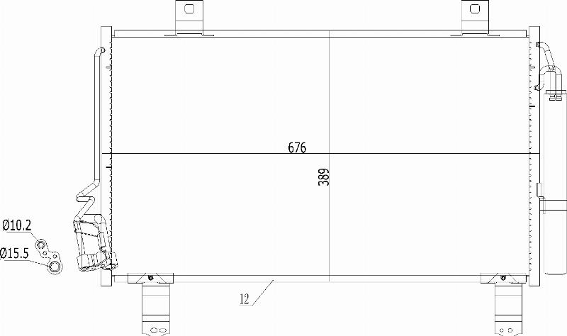 MOTRIO 8550509477 - Конденсатор, кондиціонер autocars.com.ua