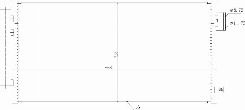 MOTRIO 8550509478 - Конденсатор, кондиціонер autocars.com.ua