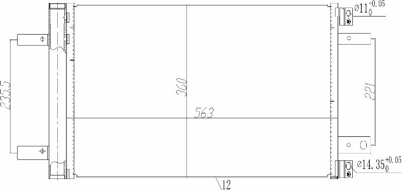 MOTRIO 8550509479 - Конденсатор, кондиціонер autocars.com.ua