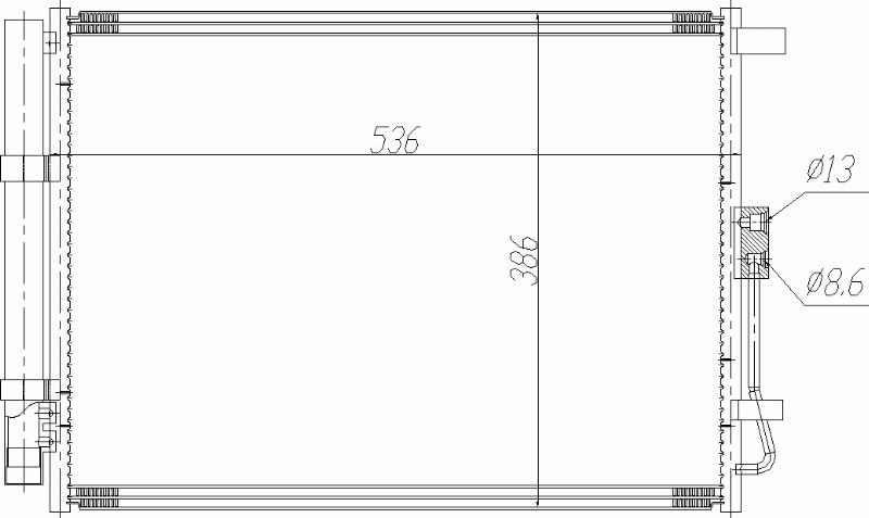MOTRIO 8550509491 - Конденсатор, кондиціонер autocars.com.ua