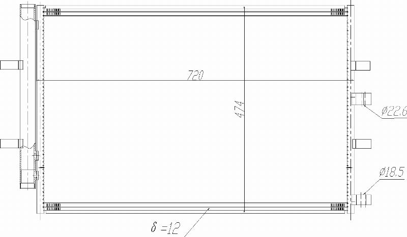 MOTRIO 8550509494 - Конденсатор, кондиціонер autocars.com.ua