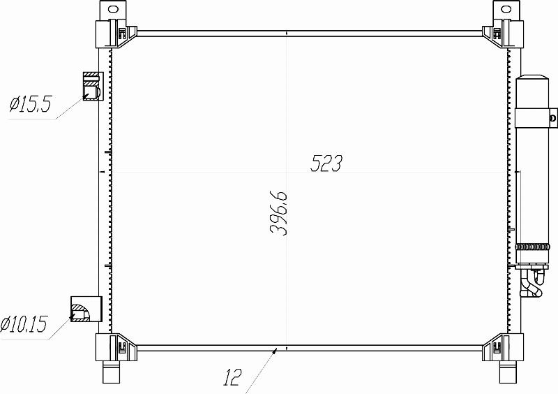 MOTRIO 8550509501 - Конденсатор, кондиціонер autocars.com.ua