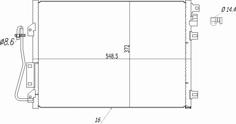 MOTRIO 8550509502 - Конденсатор, кондиціонер autocars.com.ua