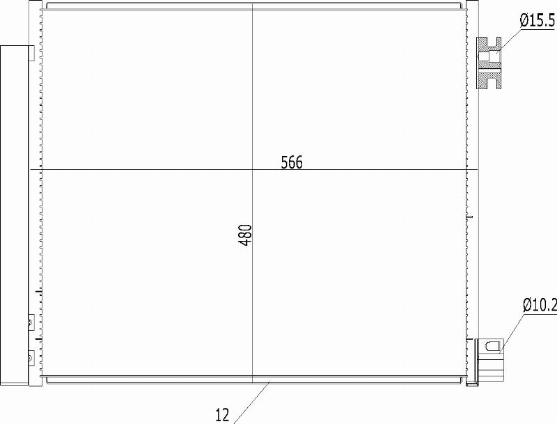 MOTRIO 8550509504 - Конденсатор, кондиціонер autocars.com.ua