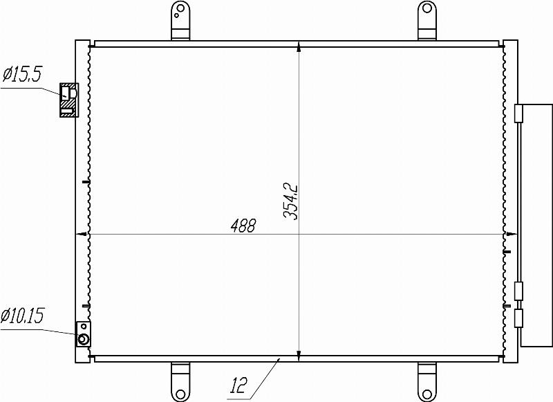 MOTRIO 8550509516 - Конденсатор, кондиціонер autocars.com.ua