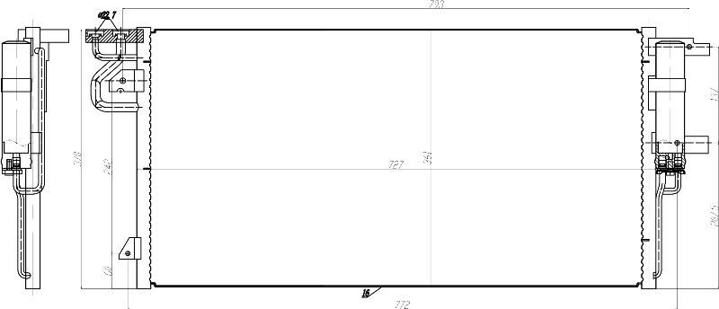 MOTRIO 8550509518 - Конденсатор, кондиціонер autocars.com.ua